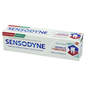 SENSODYNE Sensibiité et Gencives 75ml - Dentifrice au Fluor