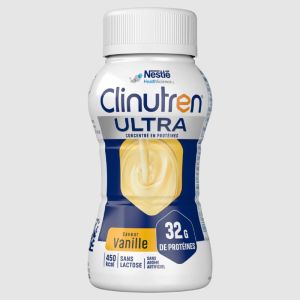 CLINUTREN ULTRA Vanille 4x 200ml - Denrée Alimentaire Destinée à des Fins Médicales Spéciales - Dénutrition