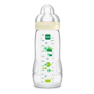 MAM - Biberon Easy Active 6+ mois (330 ml) Rose – Biberon avec tétine en  silicone débit X vitesse ultra-rapide – Biberon pour bébé avec fermeture