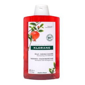KLORANE Shampooing grenade éclat cheveux colorés 400ml - 3282770143577