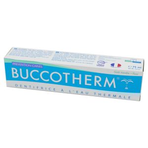 BUCCOTHERM Prévention Caries - Pâte Dentifrice à l' Eau Thermale de Castéra Verduzan et au Fluor - G