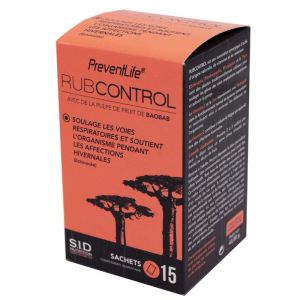 PREVENTLIFE RUBCONTROL 15 Sachets - Voies Respiratoires, Défenses Immunitaires - Baobab