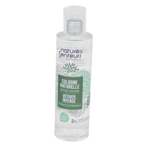 Nature et Senteurs Cologne Naturelle Vétiver Intense - 98% Naturel - Vaporisateur/100ml