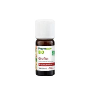 PHARMACTIV BIO Giroflier (Syzygium aromaticum) Huile Essentielle 10ml - 100% Pure et Naturelle