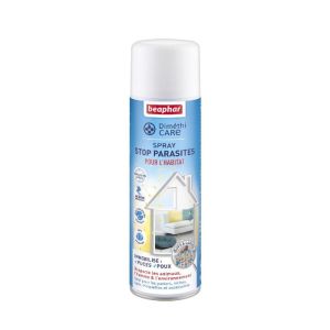 DIMETHICARE Spray Stop Parasites pour l' Habitat 400ml - Puces, Poux, Insectes