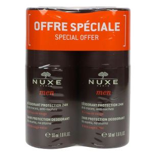 Nuxe Men déodorant protection 24h 2x50ml