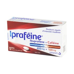 Ipraféine 400mg/100mg 12 comprimés
