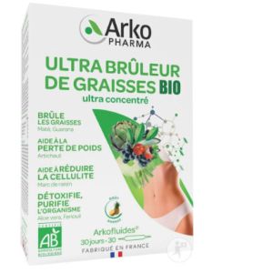 ARKOFLUIDES Ultra Brûleur de Graisses BIO 30 Ampoules de 10ml