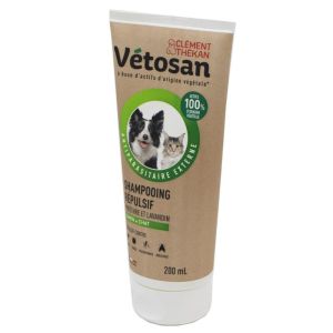 VETOSAN Anti-parasitaire Externe Shampooing Répulsif 200ml - Chien, Chat