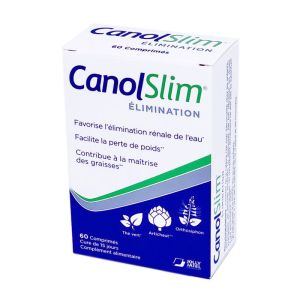 Canolslim Elimination Bte/60 - Complément Alimentaire Détoxifiant Minceur - 3 Extraits de Plantes