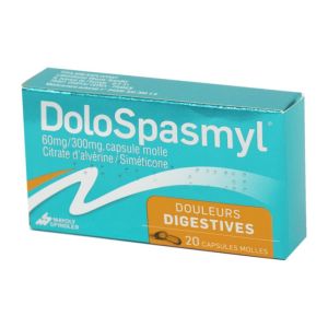 Dolospasmyl Capsule molle 60 mg/300 mg, boîte 20 - Petit modèle