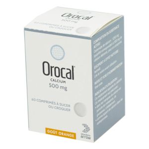 Orocal 500 mg, 60 comprimés à sucer