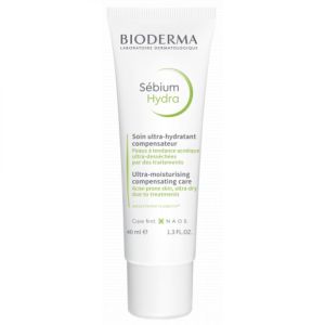 BIODERMA Sébium Hydra 40ml - Soin Hydratant Compensateur - Peaux à Tendance Acnéique Fragilisées