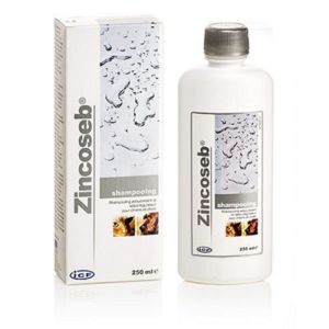 ZINCOSEB Shampooing 250ml - Adoucissante et Sébo-régulateur - Chat, Chien