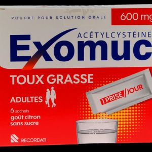Exomuc 600 mg Poudre 6 sachets