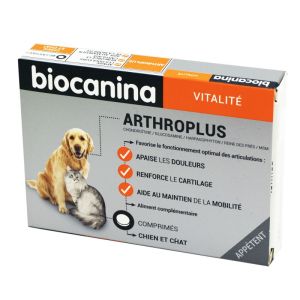 BIOCANINA ARTHROPLUS - Comprimé Appétent Anti Inflammatoire pour Chiens et Chats - Bte/40