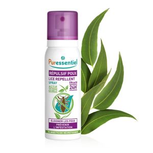 PURESSENTIEL Répulsif Poux Spray pour Eloigner les Poux et Prévenir l' Infestation  - 75 ml