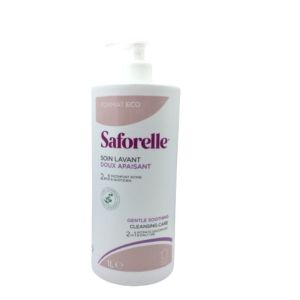 SAFORELLE 1 Litre Soin Lavant doux - Hygiène Intime et Corporelle - Muqueuses, Peaux Irritées