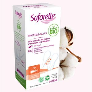 SAFORELLE BIO 30 Protèges Slips Classiques - 100% Coton Bio