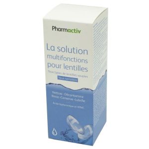 PHARMACTIV La Solution Multi Fonctions pour Lentilles de Contact 360ml - Etui Offert