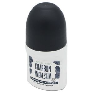 SCHMIDT'S Signature Roll-on Charbon + Magnésium 50ml - Déodorant Naturel Aisselles - Certifié Vegan