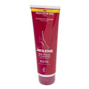 AKILEINE Gel Fraîcheur Vive - Soin des Pieds Fatigués et Echauffés - T/125ml - ASEPTA