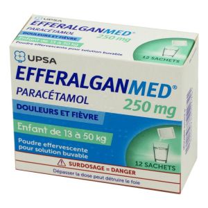 Efferalganmed 250 mg, poudre effervescente - 12 sachets