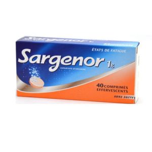 Sargenor 1g ,sans sucre - 40 comprimés effervescents