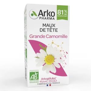 ARKOGELULES BIO Grande Camomille 780mg de Partie Aérienne Bte/45 - Bien-Etre Prémenstruel