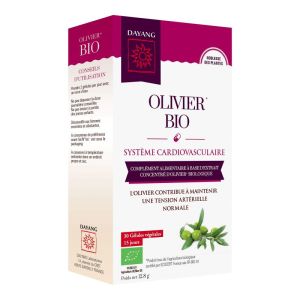 DAYANG OLIVIER BIO 30 Gélules Végétales - Complément Alimentaire Système Cardiovasculaire, Tension Artérielle