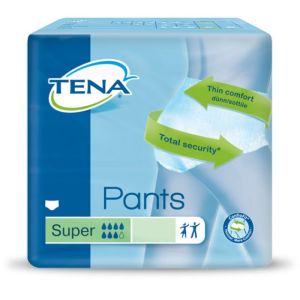 TENA PANTS Super S (Small) Tour de Hanches 65 à 85 cm - Slip/Culotte Absorbant Jetable Homme/Femme p