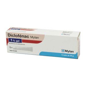 Diclofenac Mylan 1%, gel - Tube 50g