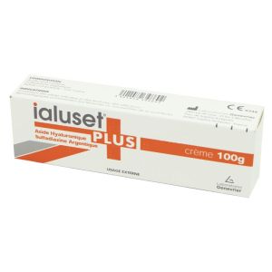 IALUSET Plus Crème 100g - Plaies Infectées, Brûlures, Affections Dermatologiques