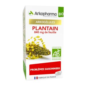 ARKOGELULES BIO Plantain 840mg de Feuille Bte/45 - Problèmes Saisonniers