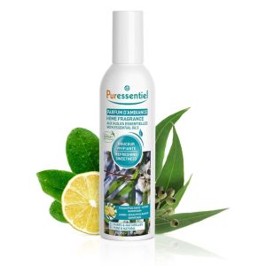 PURESSENTIEL Parfum d' Ambiance Douceur Vivifiante - Assainissement de l' Air - Spray/90ml