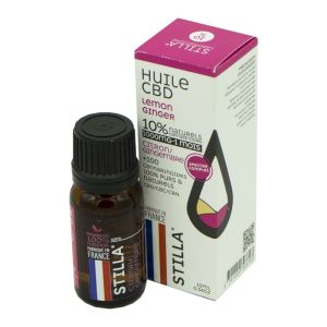 HUILE CBD Lemon Ginger Bio 10% 100mg Full Spectrum 10ml - Collection Saveurs MCT