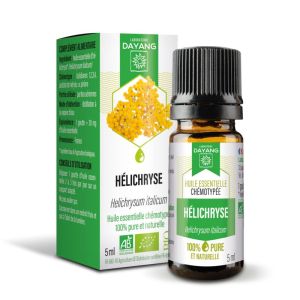 DAYANG BIO Huile Essentielle Chémotypée HELICHRYSE 5ml - Helichrysum italicum