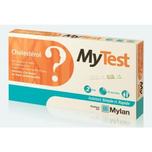 MYLAN MyTest Cholestérol Bte/2 - Autotest Mesurant le Niveau de Cholestérol