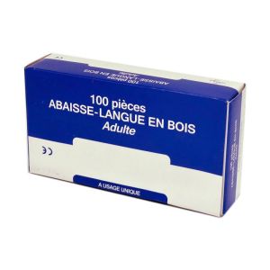 Abaisse Langue - Bois - Boîte de 100 - COMED - Articles pour