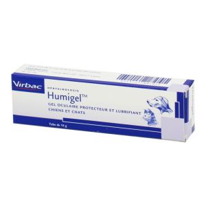 HUMIGEL Chats et Chiens - Gel Oculaire/Ophtalmique Protecteur Humidifiant et Lubrifiant - T/10g