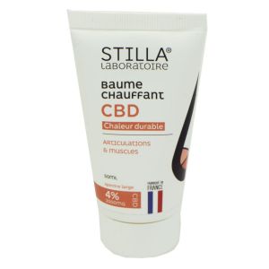 STILLA Baume Chauffant CBD 50ml - Chaleur Durable - Douleurs Articulations, Muscles