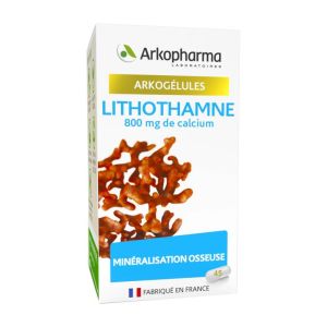 ARKOGELULES Lithothamne (Basidol) 800mg de Calcium - Bte/45 - Minéralisation Osseuse