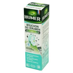 HUMER Bouchon de Cérumen Spray 50ml - Pour Dissoudre et Evacuer les Bouchons et Apaiser le Conduit Auditif