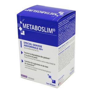METABOSLIM 90 gélules - Complément Alimentaire Spécial Graisse Abdominale 50+