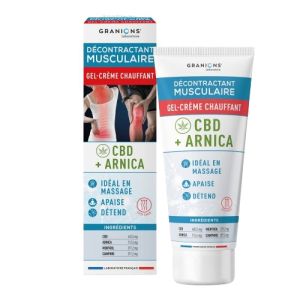 Granion gel-crème chauffant CBD et arnica 75ml