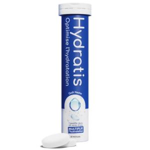 HYDRATIS 20 Pastilles Effervescentes goût Neutre - Optimise l' Hydratation