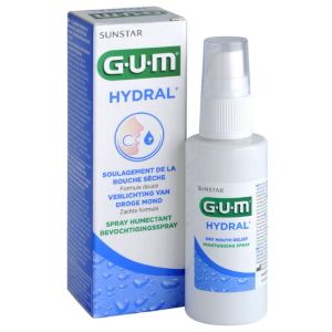 GUM HYDRAL Spray Buccal Humectant 50ml - Soulagement de la Bouche Sèche (Xérostomie)