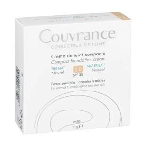 AVENE COUVRANCE Crème de Teint Compacte 2.0 Fini Mat Naturel SPF30 - Poudrier/10g