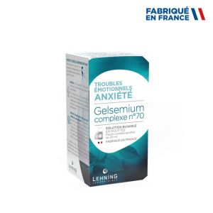 Lehning Gelsemium N°70 complexe Anxiété - Flacon 30 ml