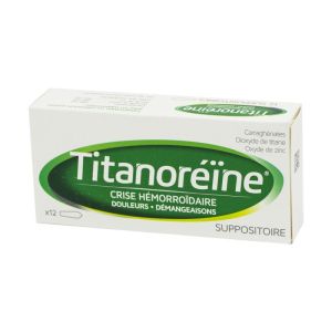 Titanoréine, suppositoires - Boite de 12